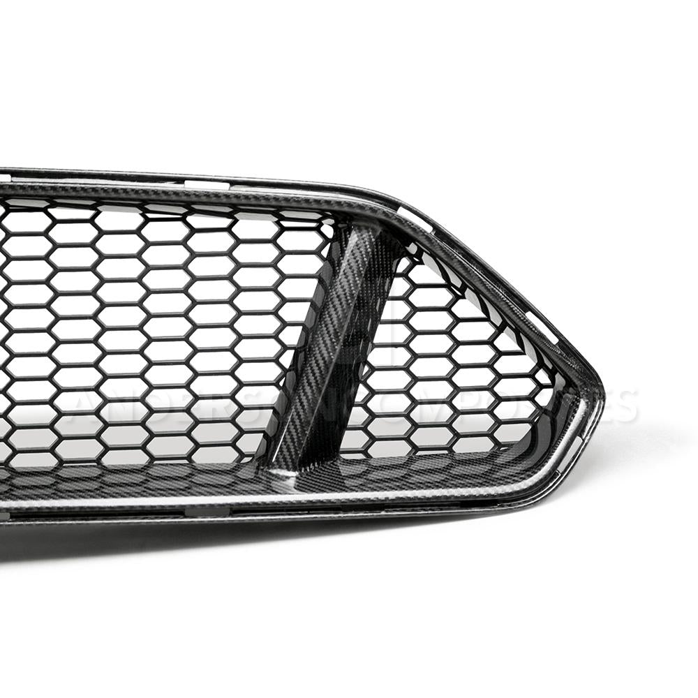 Anderson Composites Type-GT carbon fiber upper grille for 2018-2020 Ford Mustang GT  (AC-FG18FDMU-GT)