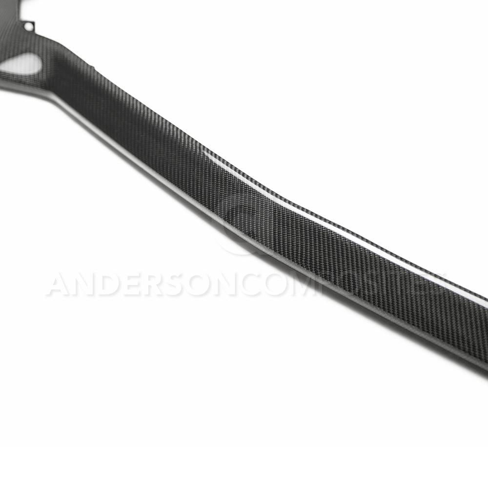 Anderson Composites Type-OE carbon fiber front chin splitter for 2018-2020 Ford Mustang GT  (AC-FL18FDMU-AO)