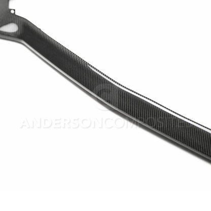 Anderson Composites Type-OE carbon fiber front chin splitter for 2018-2020 Ford Mustang GT  (AC-FL18FDMU-AO)