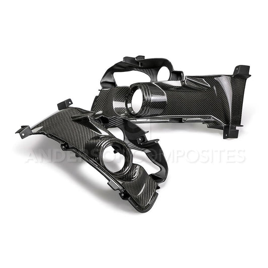 Anderson Composites Carbon fiber fog light surrounds for 2015-2017 Ford Mustang  (AC-FLS15FDMU)
