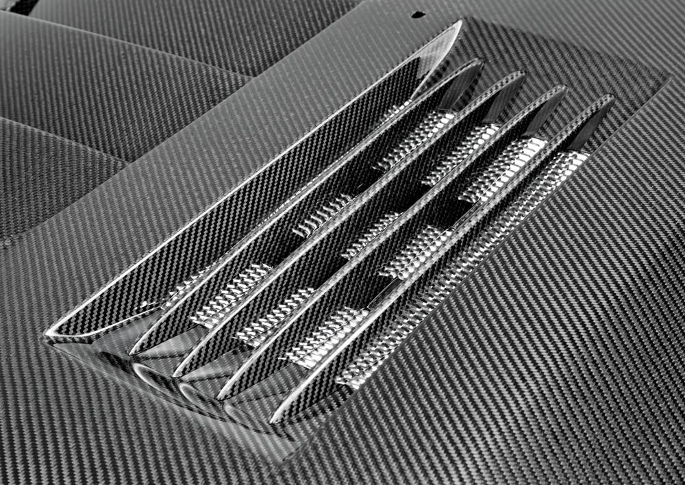 Anderson Composites Type-SS carbon fiber hood for 2005-2009 Ford Mustang  (AC-HD0506FDMU-SS)