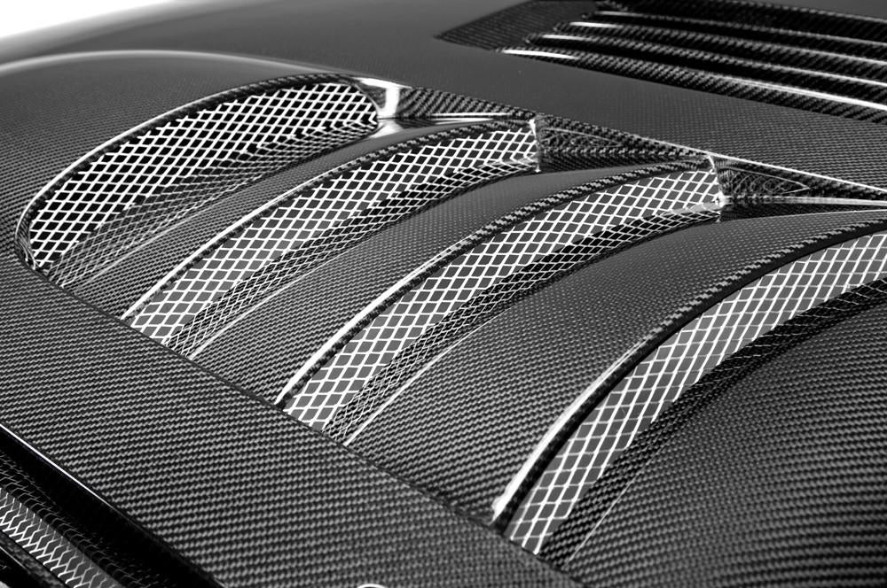 Anderson Composites Type-SS carbon fiber hood for 2005-2009 Ford Mustang  (AC-HD0506FDMU-SS)