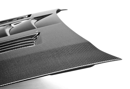 Anderson Composites Type-SS carbon fiber hood for 2005-2009 Ford Mustang  (AC-HD0506FDMU-SS)