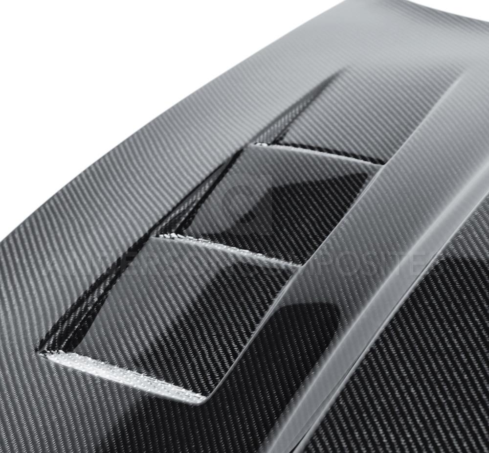 Anderson Composites Type-TS carbon fiber hood for 2010-2015 Chevrolet Camaro  (AC-HD1011CHCAM-TS)