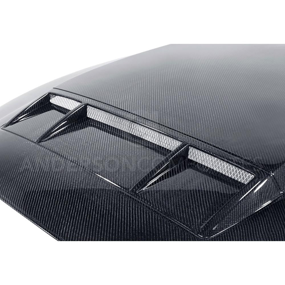 Anderson Composites 10-14 Ford Mustang/Shelby GT500 and 2013-2014 GT/V6 Ram Air Type-CR Hood (AC-HD1011FDMU-TS)