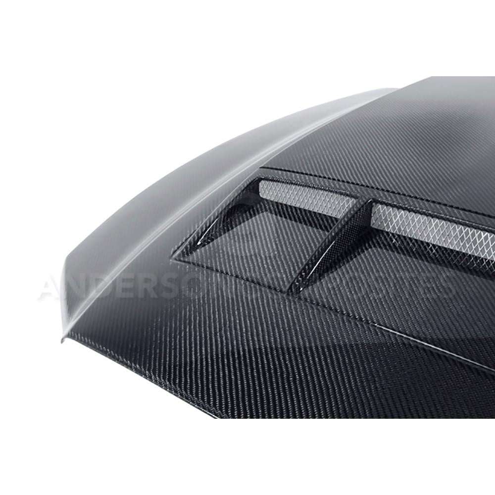 Anderson Composites 10-14 Ford Mustang/Shelby GT500 and 2013-2014 GT/V6 Ram Air Type-CR Hood (AC-HD1011FDMU-TS)