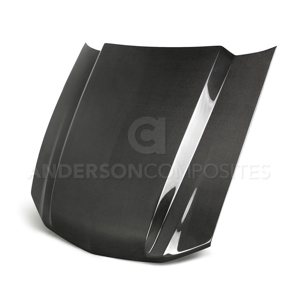 Anderson Composites Type-CJ carbon fiber cowl hood for 2010-2012 Ford Mustang  (AC-HD10FDMU-CJ)