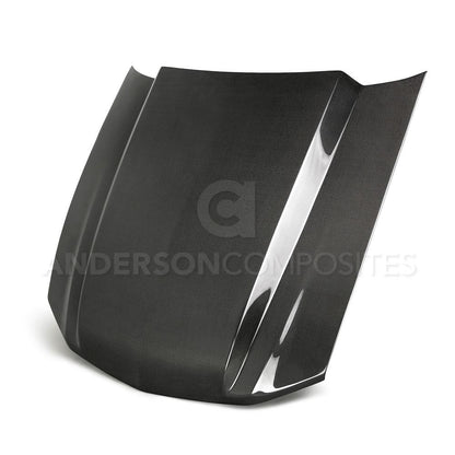 Anderson Composites Type-CJ carbon fiber cowl hood for 2010-2012 Ford Mustang  (AC-HD10FDMU-CJ)