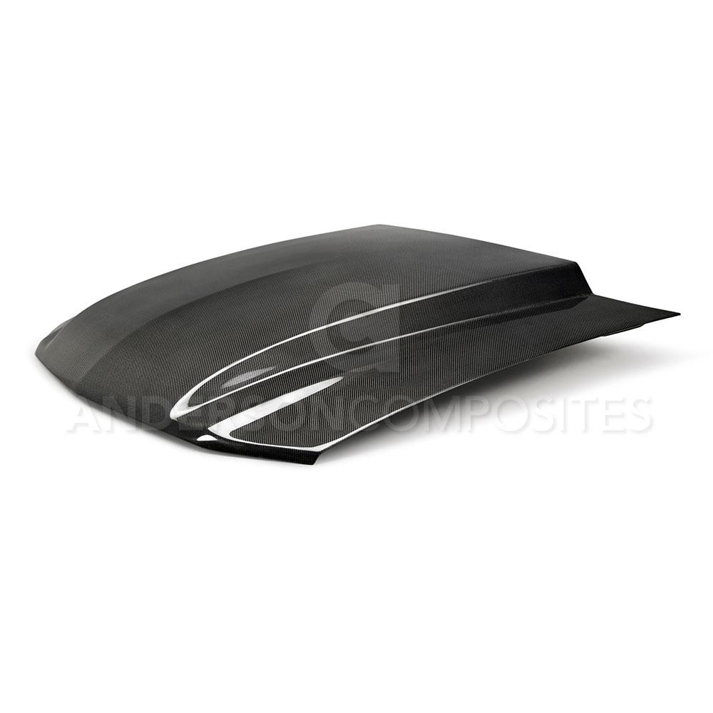 Anderson Composites Type-CJ carbon fiber cowl hood for 2010-2012 Ford Mustang  (AC-HD10FDMU-CJ)