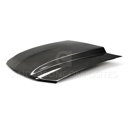 Anderson Composites Type-CJ carbon fiber cowl hood for 2010-2012 Ford Mustang  (AC-HD10FDMU-CJ)