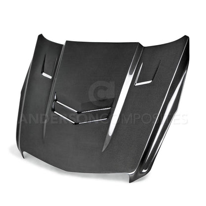 Anderson Composites Type-VT carbon fiber hood for 2013-2015 Cadillac ATS  (AC-HD13CAATS-VT)
