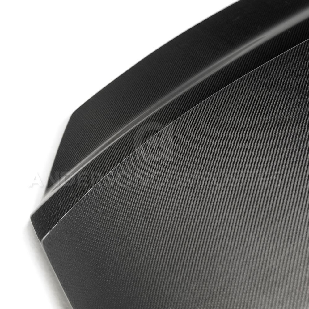 Anderson Composites Type-CJ carbon fiber cowl hood for 2013-2014 Ford Mustang  (AC-HD13FDMU-CJ)