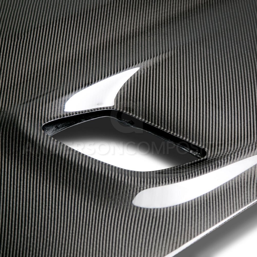 Anderson Composites Type-OE carbon fiber hood for 2015-2019 Dodge Challenger Hellcat  (AC-HD15DGCHHC-OE)