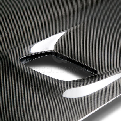 Anderson Composites Type-OE carbon fiber hood for 2015-2019 Dodge Challenger Hellcat  (AC-HD15DGCHHC-OE)