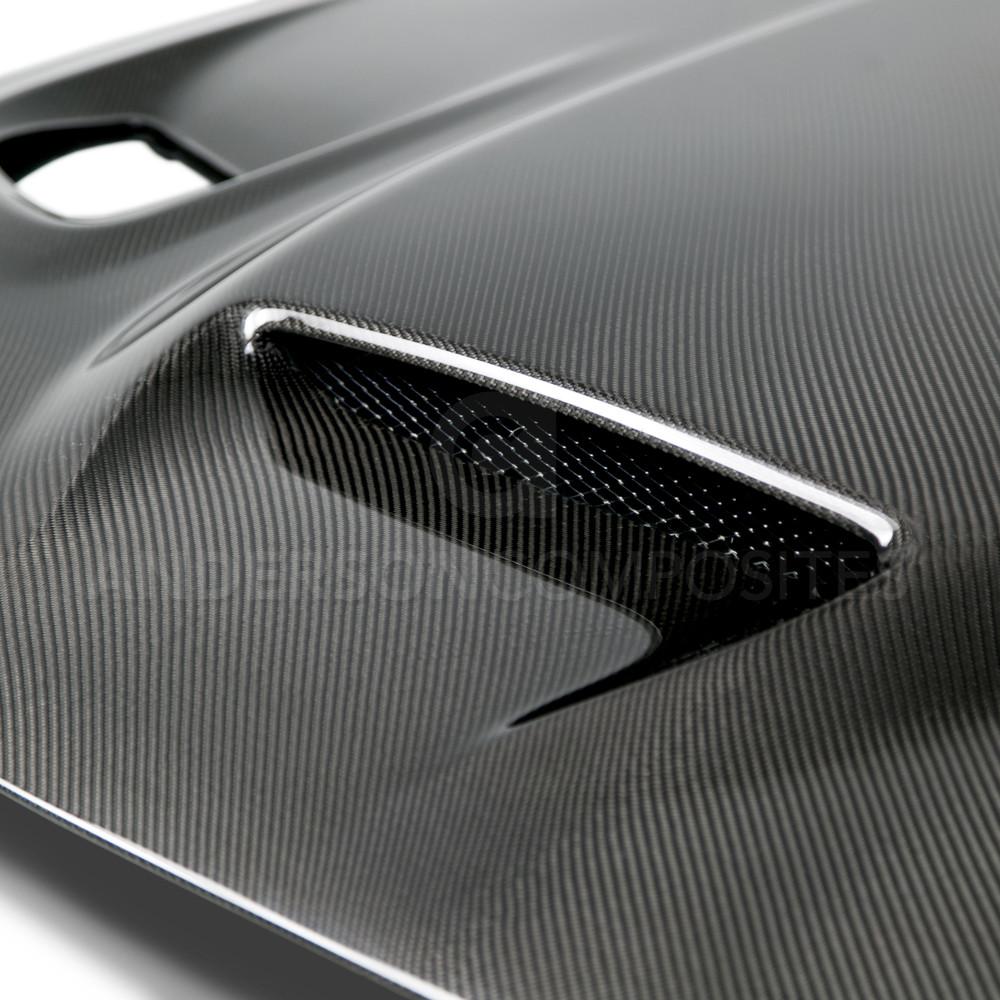 Anderson Composites Type-OE carbon fiber hood for 2015-2019 Dodge Challenger Hellcat  (AC-HD15DGCHHC-OE)