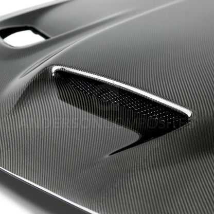 Anderson Composites Type-OE carbon fiber hood for 2015-2019 Dodge Challenger Hellcat  (AC-HD15DGCHHC-OE)