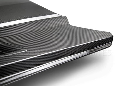 Anderson Composites Ram air double sided carbon fiber hood for 2015-2017 Ford Mustang  (AC-HD15FDMU-AB-DS)