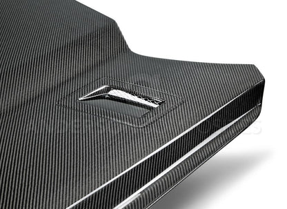Anderson Composites Type-GTH double sided carbon fiber hood for 2015-2017 Ford Mustang  (AC-HD15FDMU-AT-DS)