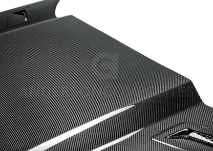 Anderson Composites Type-GTH double sided carbon fiber hood for 2015-2017 Ford Mustang  (AC-HD15FDMU-AT-DS)