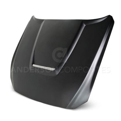 Anderson Composites Type-GR (GT350 Style) fiberglass hood for 2015-2017 Ford Mustang  (AC-HD15FDMU-GR-GF)