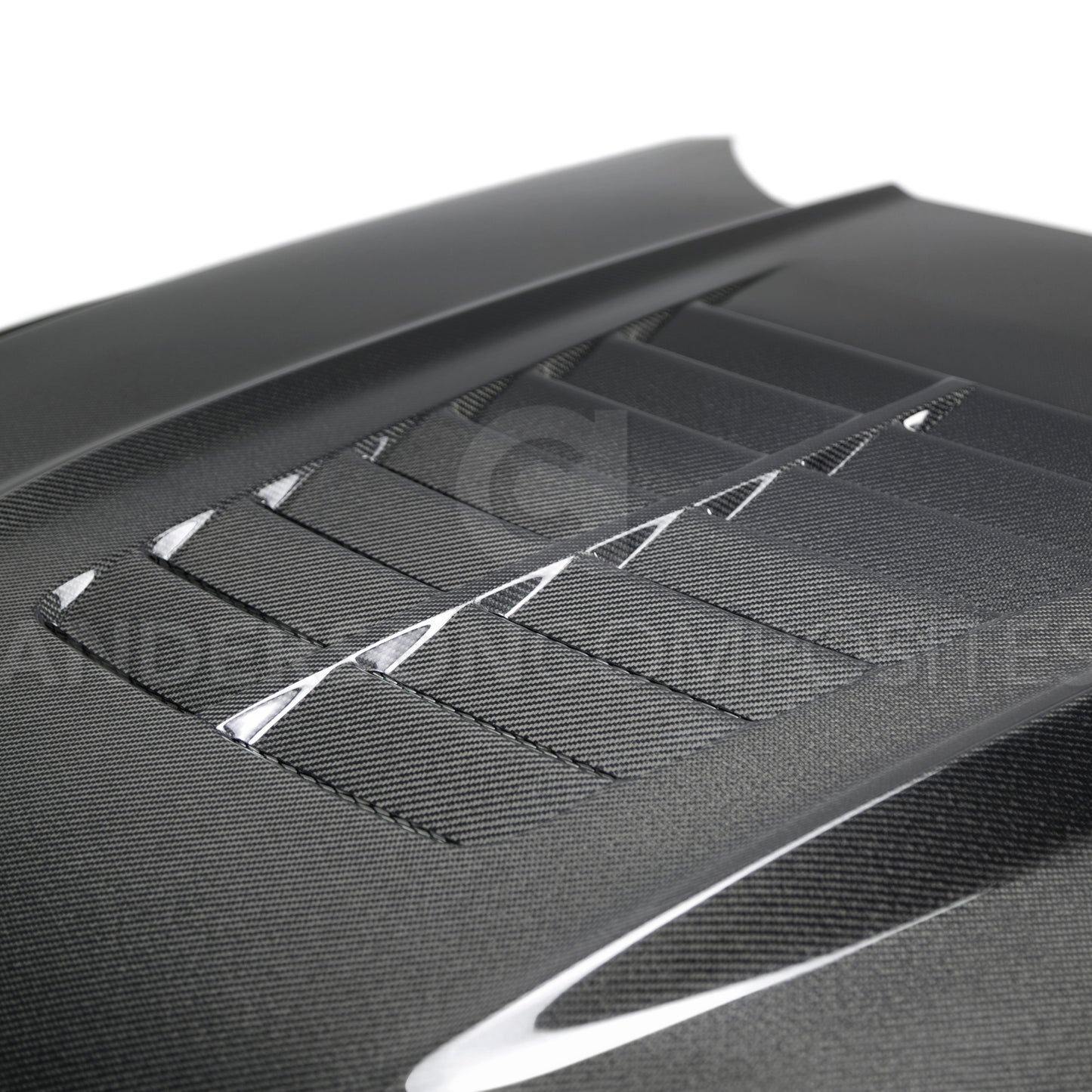 Anderson Composites Type-GT5 double sided carbon fiber hood for 2015-2017 Ford Mustang  (AC-HD15FDMU-GT5-DS)