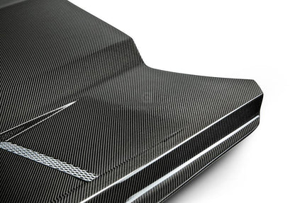 Anderson Composites Heat extractor double sided carbon fiber hood for 2015-2017 Ford Mustang  (AC-HD15FDMU-SA-DS)