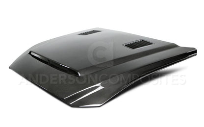 Anderson Composites Type-SN double sided carbon fiber hood for 2015-2017 Ford Mustang  (AC-HD15FDMU-SN-DS)