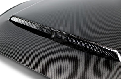 Anderson Composites Type-SN double sided carbon fiber hood for 2015-2017 Ford Mustang  (AC-HD15FDMU-SN-DS)