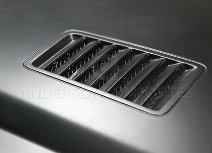 Anderson Composites Type-SN fiberglass hood for 2015-2017 Ford Mustang  (AC-HD15FDMU-SN-GF)