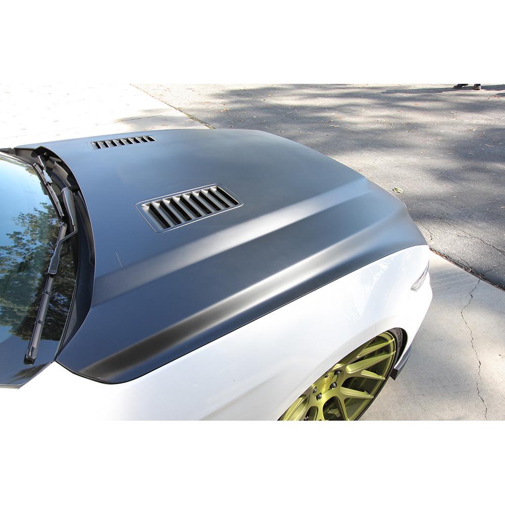 Anderson Composites Type-SN fiberglass hood for 2015-2017 Ford Mustang  (AC-HD15FDMU-SN-GF)