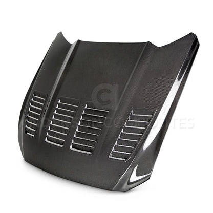 Anderson Composites Type-TW double sided carbon fiber hood for 2015-2017 Ford Mustang  (AC-HD15FDMU-TW-DS)