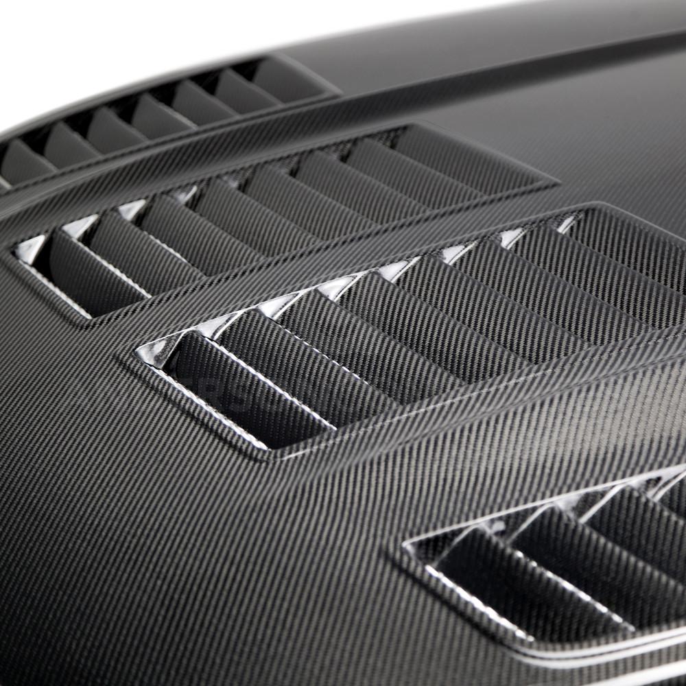 Anderson Composites Type-TW double sided carbon fiber hood for 2015-2017 Ford Mustang  (AC-HD15FDMU-TW-DS)