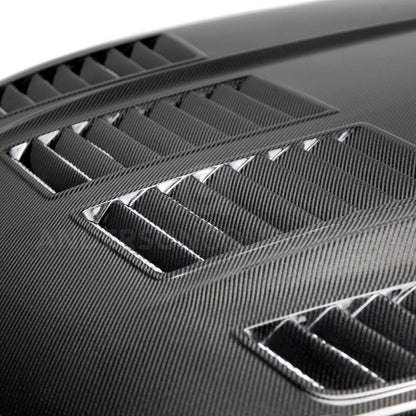 Anderson Composites Type-TW double sided carbon fiber hood for 2015-2017 Ford Mustang  (AC-HD15FDMU-TW-DS)