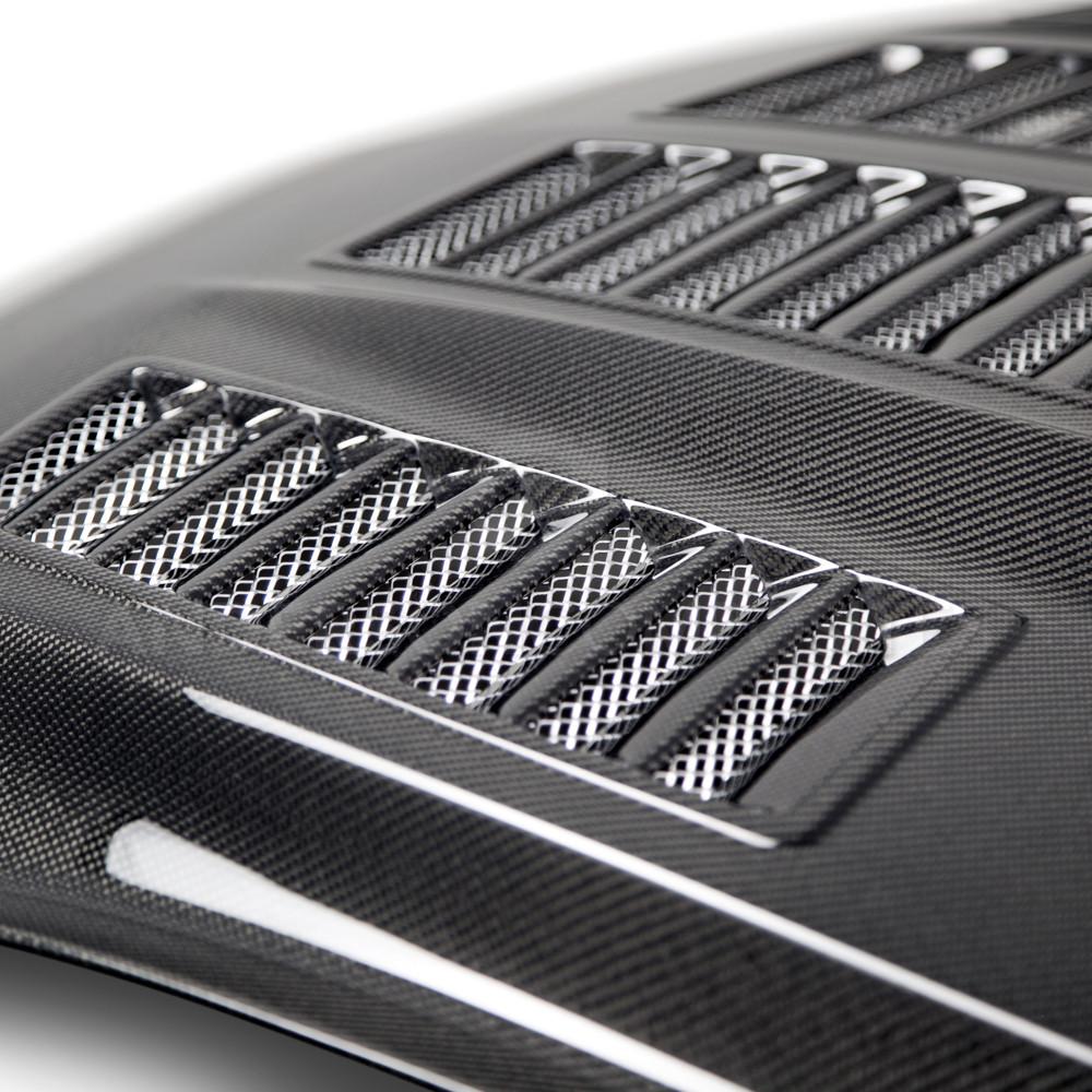 Anderson Composites Type-TW double sided carbon fiber hood for 2015-2017 Ford Mustang  (AC-HD15FDMU-TW-DS)