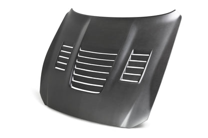 Anderson Composites 15-19 Ford Mustang Shelby GT350 Type-CR Double Sided Carbon Fiber Hood (AC-HD15FDMU350-CR-DRY)
