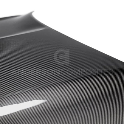 Anderson Composites Double sided carbon fiber hood for 2015-2020 Ford Mustang Shelby GT350 & GT350R  (AC-HD15FDMU350-OE-DS)