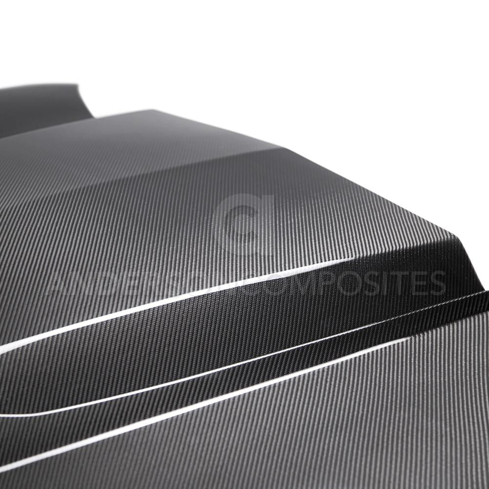 Anderson Composites Type-AZ double sided carbon fiber hood for 2016-2021 Chevrolet Camaro  (AC-HD16CHCAM-AZ-DS)