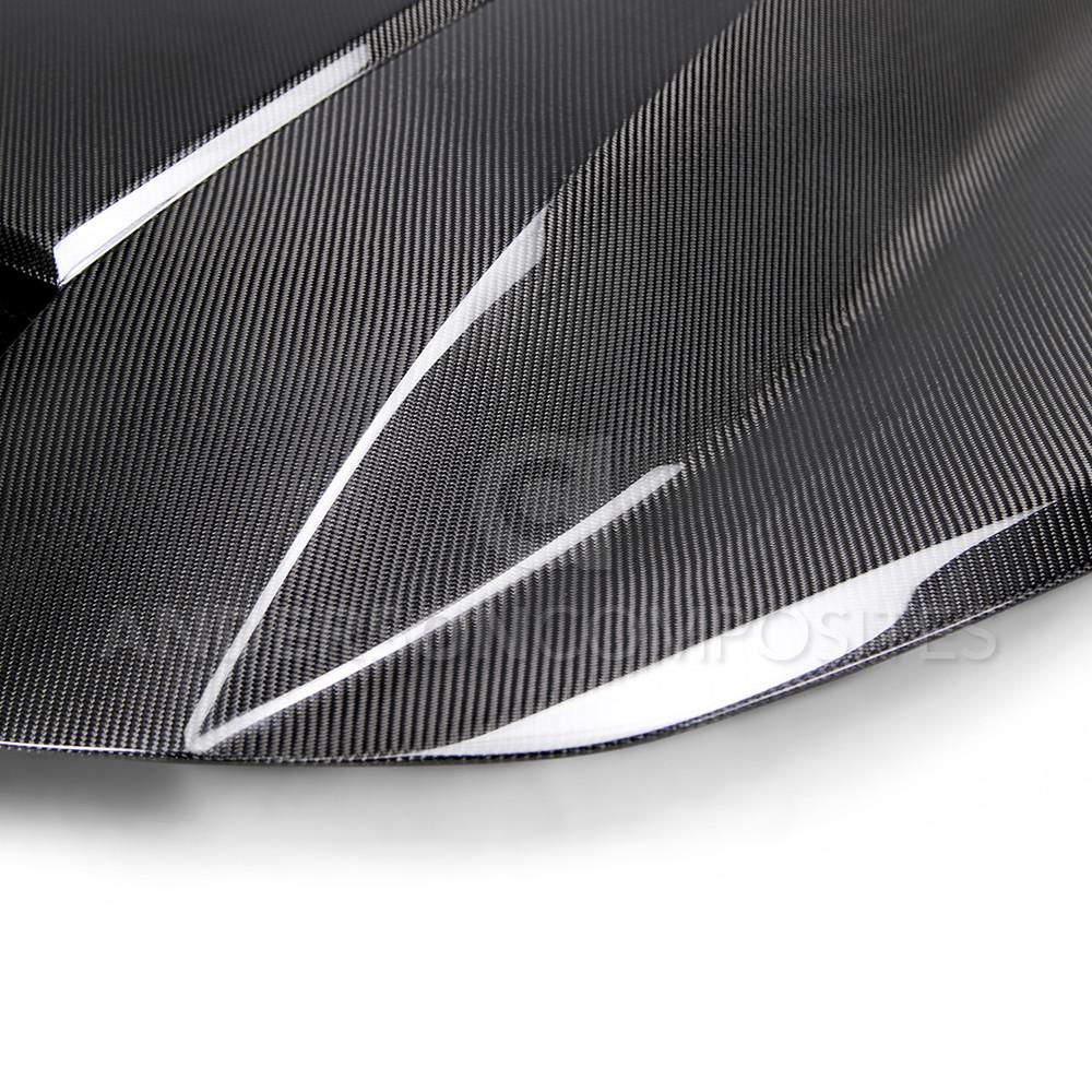 Anderson Composites Type-CP double sided carbon fiber hood for 2016-2021 Chevrolet Camaro  (AC-HD16CHCAM-CP-DS)