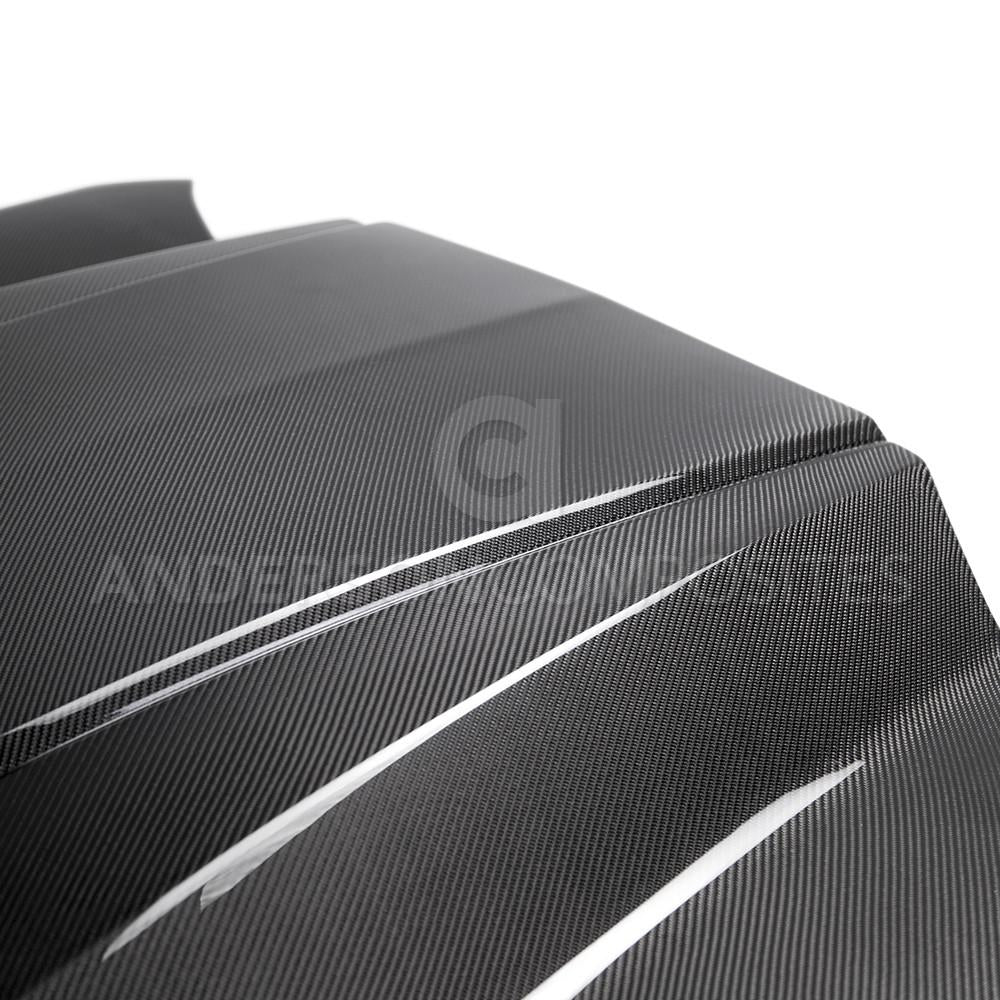 Anderson Composites Type-CP double sided carbon fiber hood for 2016-2021 Chevrolet Camaro  (AC-HD16CHCAM-CP-DS)