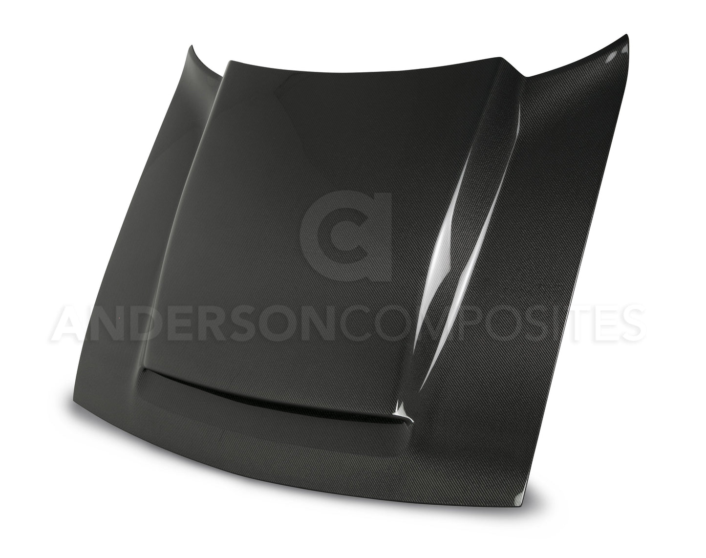 Anderson Composites Type-DP carbon fiber Demon Style cowl hood for 2018-2020 Challenger  (AC-HD18DGCHDM-KB)