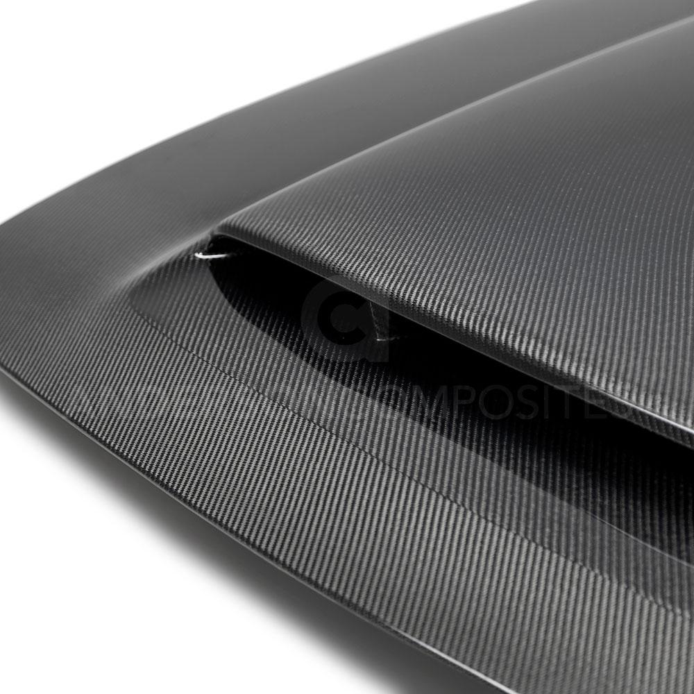 Anderson Composites Type-OE carbon fiber hood for 2018 Dodge Challenger Demon  (AC-HD18DGCHDM-OE)