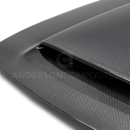 Anderson Composites Type-OE carbon fiber hood for 2018 Dodge Challenger Demon  (AC-HD18DGCHDM-OE)