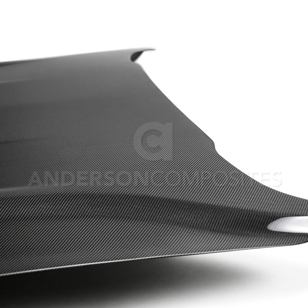 Anderson Composites Type-OE double sided carbon fiber hood for 2018-2020 Ford Mustang  (AC-HD18FDMU-OE-DS)