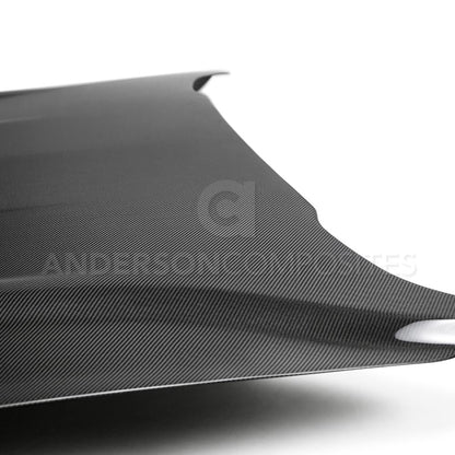 Anderson Composites Type-OE double sided carbon fiber hood for 2018-2020 Ford Mustang  (AC-HD18FDMU-OE-DS)