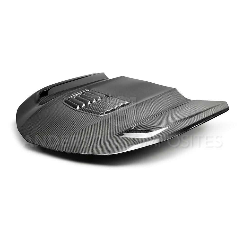 Anderson Composites 16-19 Chevrolet Camaro Double Sided Carbon Fiber Type-T2 Style Hood (AC-HD19CHCAM-T2-DS)
