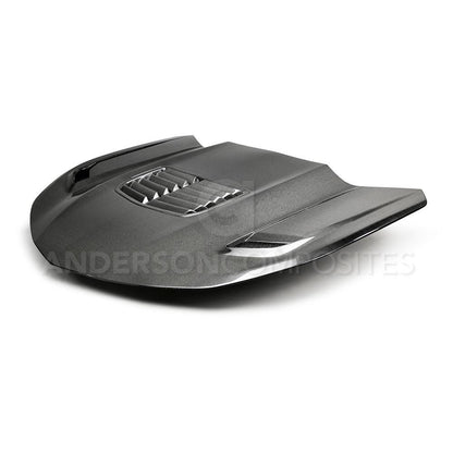 Anderson Composites 16-19 Chevrolet Camaro Double Sided Carbon Fiber Type-T2 Style Hood (AC-HD19CHCAM-T2-DS)