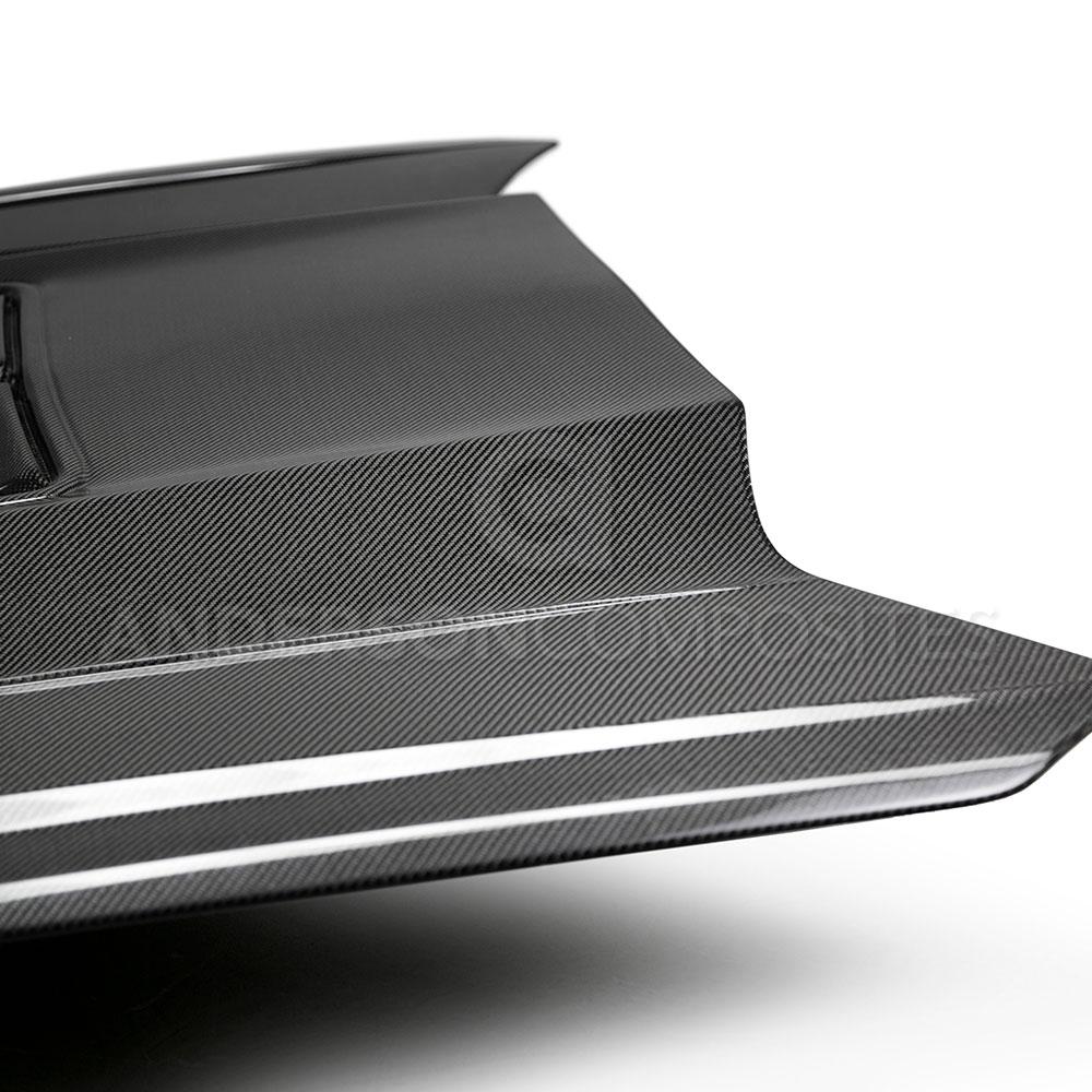 Anderson Composites 16-19 Chevrolet Camaro Double Sided Carbon Fiber Type-T2 Style Hood (AC-HD19CHCAM-T2-DS)