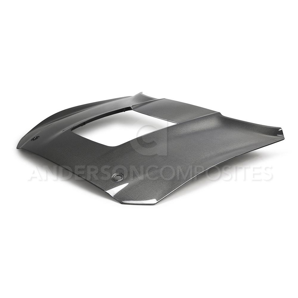 Anderson Composites 2020 Mustang Shelby GT500 Double Sided Carbon Fiber Hood (AC-HD20FDMU500-OE-DS)