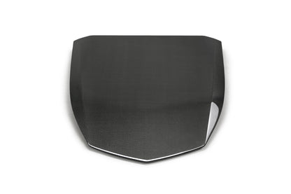 Anderson Composites Type-OE carbon fiber hood insert for 2017-2021 Chevrolet Camaro ZL1 (2-PC)  (AC-HDS17CHCAMZL-OE)