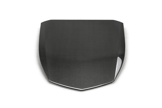 Anderson Composites Type-OE carbon fiber hood insert for 2017-2021 Chevrolet Camaro ZL1 (2-PC)  (AC-HDS17CHCAMZL-OE)